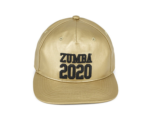 Zumba Fitness 2020 Metallic Snapback Hat - Gold