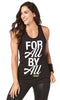 Zumba Fitness For All By All Loose Tank - Bold Black