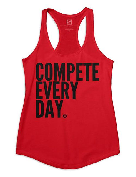 Compete Every Day Classic Women's Tank - Red