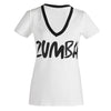 Zumba Fitness Life of the Party V-Neck Tee - White