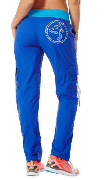 Zumba Fitness Craveworthy Cargo Pants - Surfs Up Blue (CLOSEOUT)