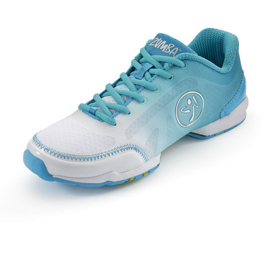 Zumba Fitness Flex Classic Shoes - White Blue Curacao