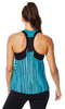 Zumba Fitness Let Loose Striped Racerback - Bangin Blue