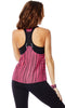 Zumba Fitness Let Loose Striped Racerback - Back to the Fuchsia