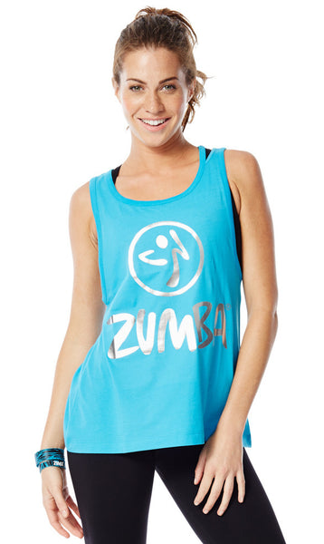 Zumba Fitness Love Me or Loose Me Tank - Bangin Blue