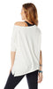 Zumba Fitness Off the Shoulder Tee - White