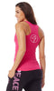 Zumba Fitness Peace Love-N-Racerback - Back to the Fuchsia (CLOSEOUT)