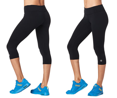 Zumba Fitness Perfect Capri Leggings - Bold Black