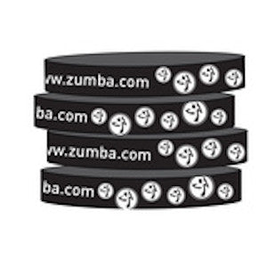 Zumba Fitness Logo Rubber Bracelet - Black
