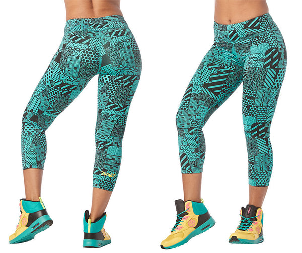 Zumba Fitness Zumba Happiness Crop Leggings - Teal Me Everything