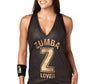 Zumba Fitness Zumba Lover Metallic Mesh Tank - Bold Black