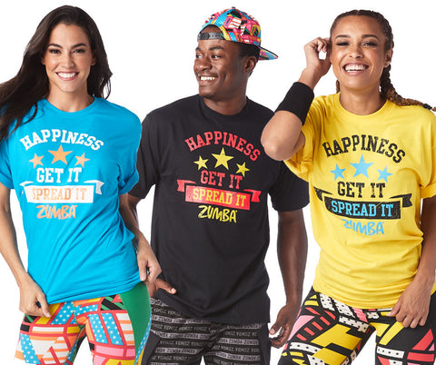 Zumba Fitness Zumba Happiness Tee T-Shirt