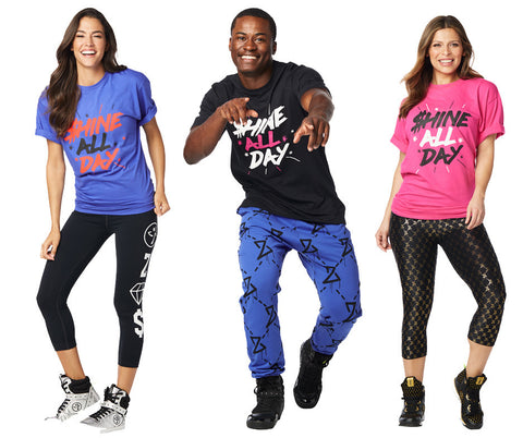 Zumba Fitness Shine All Day Tee T-Shirt