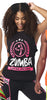Zumba Fitness Less Talk More Dance Muscle Tank - Black