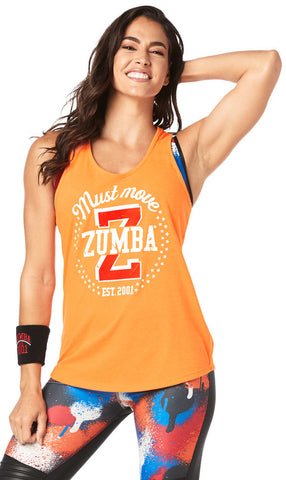 Zumba Fitness Must Move Tank - Orange You Hot