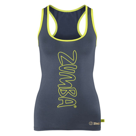 Zumba Fitness Rock With Me Racerback - Slate