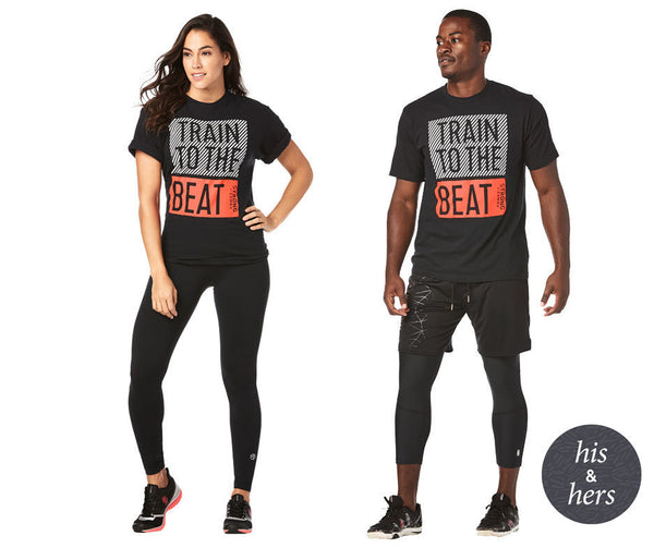 Zumba Fitness STRONG By Zumba Train To The Beat Tee T-Shirt - Bold Black