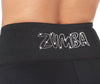 Zumba Fitness High Waisted Slashed Leggings with Swarovski Crystals - Bold Black